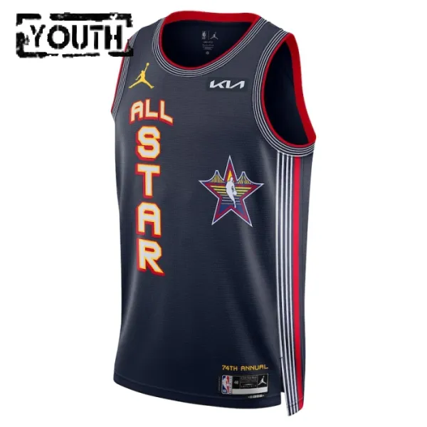 Maillot Enfant Anthony Edwards All Star 2025 Navy Swingman
