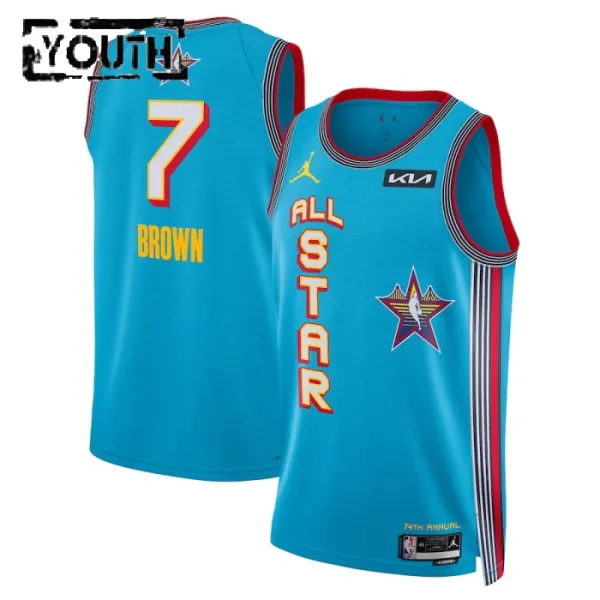 Maillot Enfant Jaylen Brown All Star 2025 Bleu Swingman