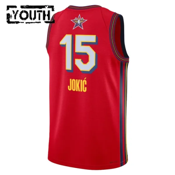 Maillot Enfant Nikola Jokic All Star 2025 Rouge Swingman