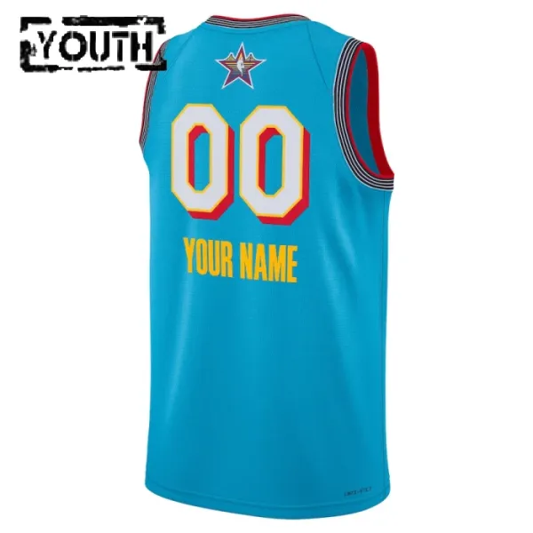 Maillot Enfant Personnalisé All Star 2025 Bleu Swingman