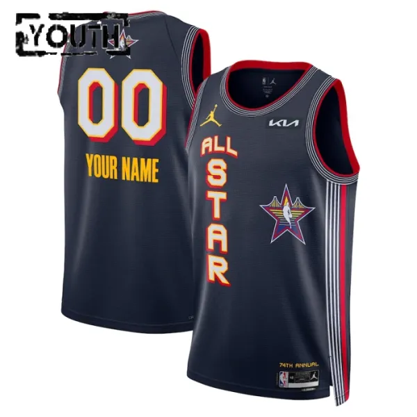 Maillot Enfant Personnalisé All Star 2025 Navy Swingman