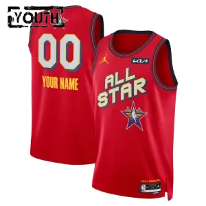 Maillot Enfant Personnalisé All Star 2025 Rouge Swingman