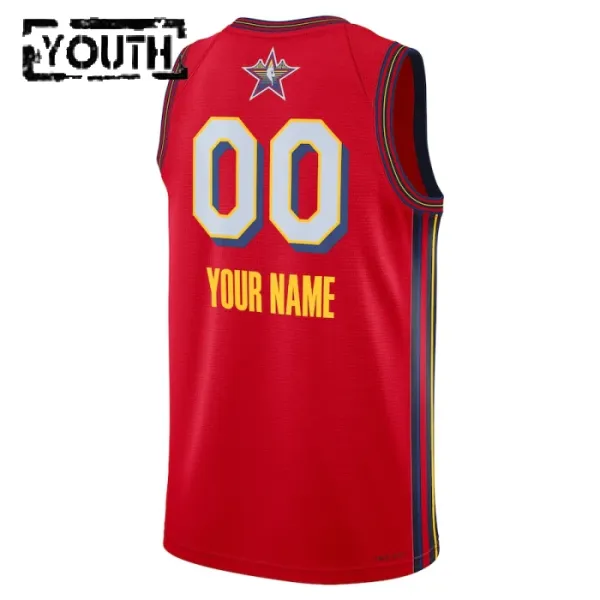 Maillot Enfant Personnalisé All Star 2025 Rouge Swingman