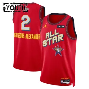 Maillot Enfant Shai Gilgeous Alexander All Star 2025 Rouge Swingman