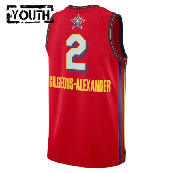 Maillot Enfant Shai Gilgeous Alexander All Star 2025 Rouge Swingman