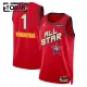 Maillot Enfant Victor Wembanyama All Star 2025 Rouge Swingman