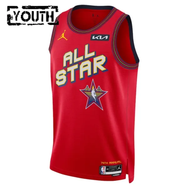 Maillot Enfant Victor Wembanyama All Star 2025 Rouge Swingman