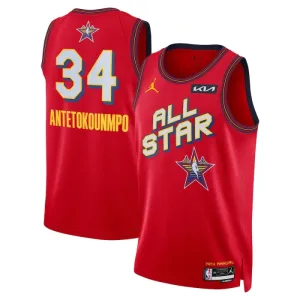 Maillot Homme Giannis Antetokounmpo All Star 2025 Rouge Swingman