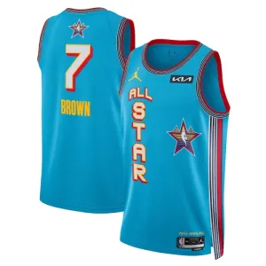 Maillot Homme Jaylen Brown All Star 2025 Bleu Swingman