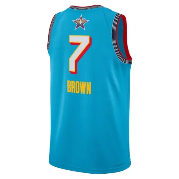 Maillot Homme Jaylen Brown All Star 2025 Bleu Swingman