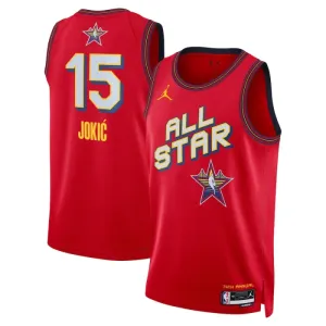 Maillot Homme Nikola Jokic All Star 2025 Rouge Swingman