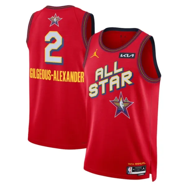Maillot Homme Shai Gilgeous Alexander All Star 2025 Rouge Swingman