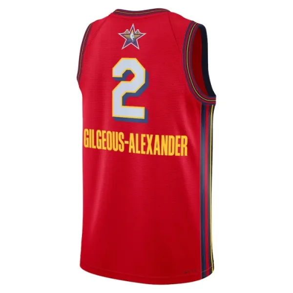 Maillot Homme Shai Gilgeous Alexander All Star 2025 Rouge Swingman
