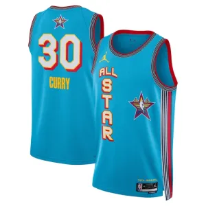 Maillot Homme Stephen Curry All Star 2025 Bleu Swingman