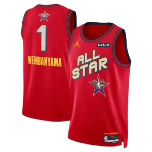 Maillot Homme Victor Wembanyama All Star 2025 Rouge Swingman
