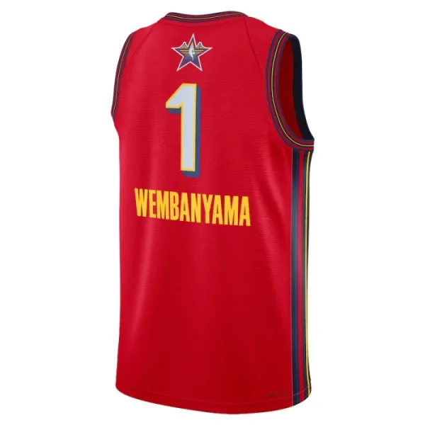 Maillot Homme Victor Wembanyama All Star 2025 Rouge Swingman