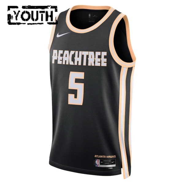 Maillot Enfant Atlanta Hawks Dyson Daniels City Edition 2025-26 Noir Swingman