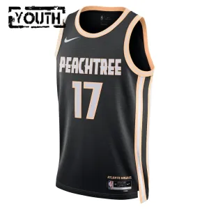 Maillot Enfant Atlanta Hawks Onyeka Okongwu City Edition 2025-26 Noir Swingman
