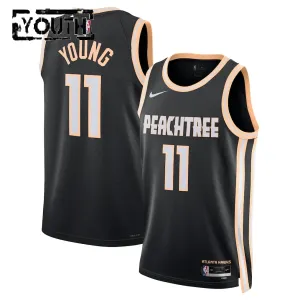 Maillot Enfant Atlanta Hawks Trae Young City Edition 2025-26 Noir Swingman