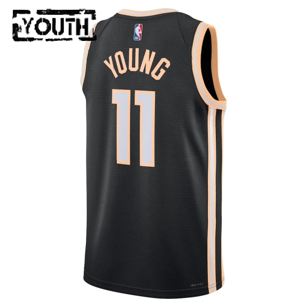 Maillot Enfant Atlanta Hawks Trae Young City Edition 2025-26 Noir Swingman