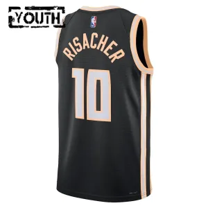 Maillot Enfant Atlanta Hawks Zaccharie Risacher City Edition 2025-26 Noir Swingman