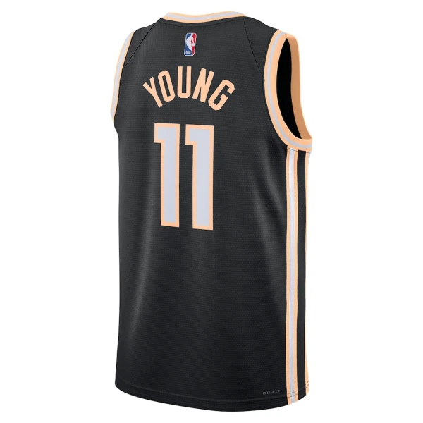 Maillot Homme Atlanta Hawks Trae Young City Edition 2025-26 Noir Swingman
