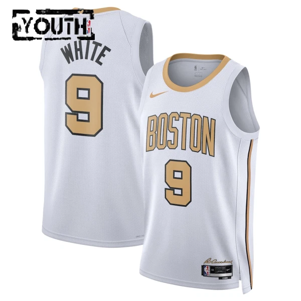 Maillot Enfant Boston Celtics Derrick White City Edition 2025-26 Blanc Swingman