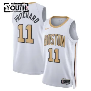Maillot Enfant Boston Celtics Payton Pritchard City Edition 2025-26 Blanc Swingman