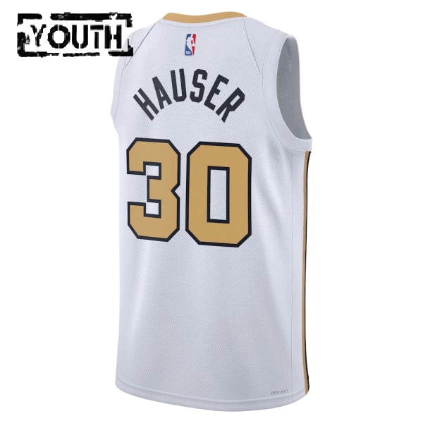 Maillot Enfant Boston Celtics Sam Hauser City Edition 2025-26 Blanc Swingman