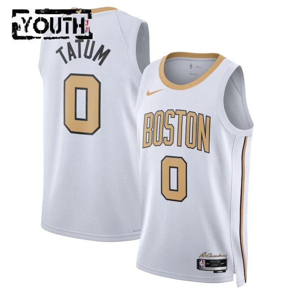 Maillot Enfant Boston Celtics Tatum City Edition 2025-26 Blanc Swingman