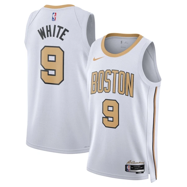 Maillot Homme Boston Celtics Derrick White City Edition 2025-26 Blanc Swingman
