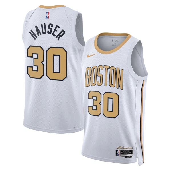 Maillot Homme Boston Celtics Sam Hauser City Edition 2025-26 Blanc Swingman