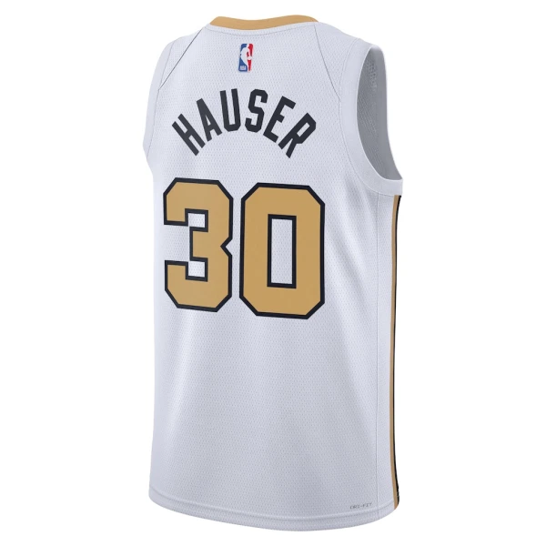 Maillot Homme Boston Celtics Sam Hauser City Edition 2025-26 Blanc Swingman