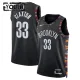 Maillot Enfant Brooklyn Nets Nic Claxton City Edition 2025-26 Noir Swingman