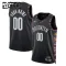 Maillot Enfant Brooklyn Nets Personnalisé City Edition 2025-26 Noir Swingman