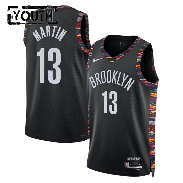 Maillot Enfant Brooklyn Nets Tyrese Martin City Edition 2025-26 Noir Swingman