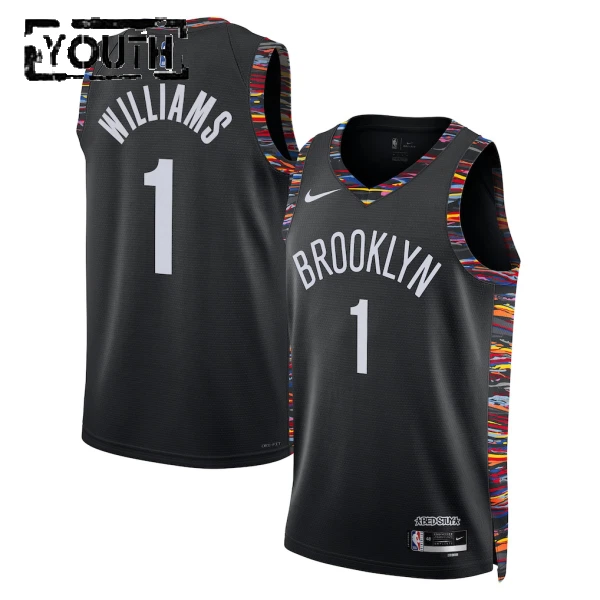 Maillot Enfant Brooklyn Nets Ziaire Williams City Edition 2025-26 Noir Swingman