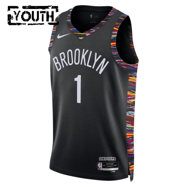 Maillot Enfant Brooklyn Nets Ziaire Williams City Edition 2025-26 Noir Swingman