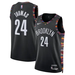 Maillot Homme Brooklyn Nets Cam Thomas City Edition 2025-26 Noir Swingman