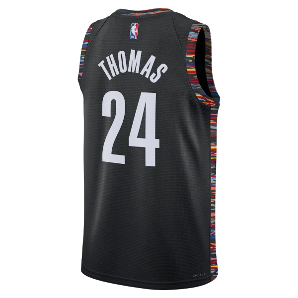 Maillot Homme Brooklyn Nets Cam Thomas City Edition 2025-26 Noir Swingman
