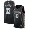 Maillot Homme Brooklyn Nets Nic Claxton City Edition 2025-26 Noir Swingman