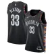 Maillot Homme Brooklyn Nets Nic Claxton City Edition 2025-26 Noir Swingman