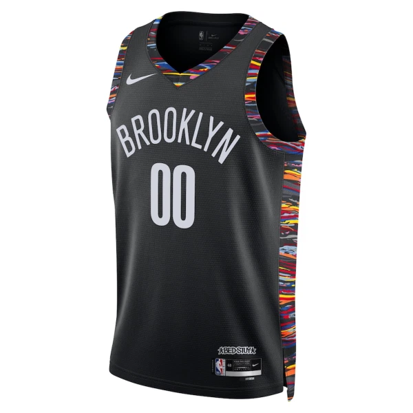 Maillot Homme Brooklyn Nets Personnalisé City Edition 2025-26 Noir Swingman