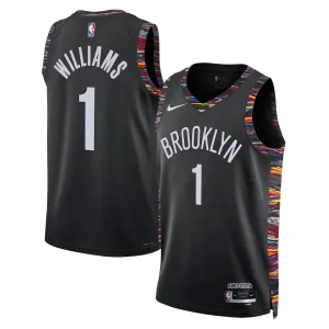 Maillot Homme Brooklyn Nets Ziaire Williams City Edition 2025-26 Noir Swingman