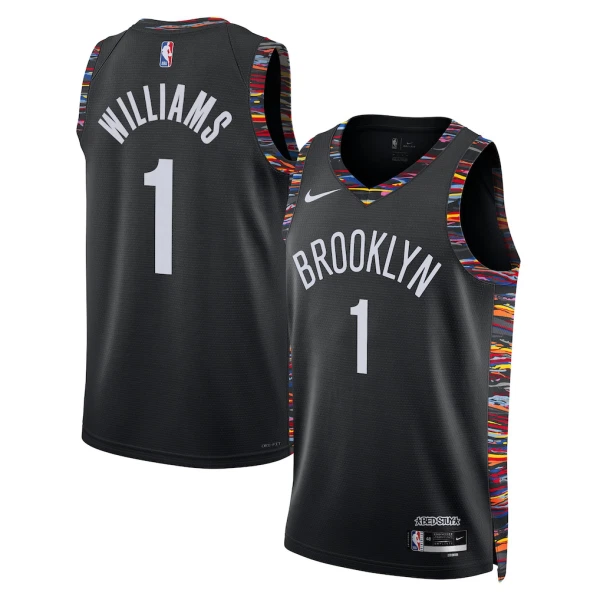 Maillot Homme Brooklyn Nets Ziaire Williams City Edition 2025-26 Noir Swingman