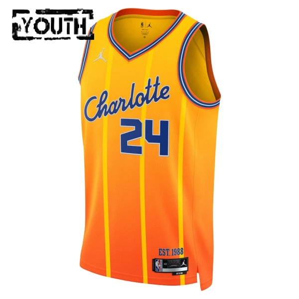 Maillot Enfant Charlotte Hornets Brandon Miller City Edition 2025-26 Swingman