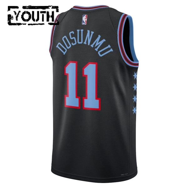 Maillot Enfant Chicago Bulls Ayo Dosunmu City Edition 2025-26 Noir Swingman
