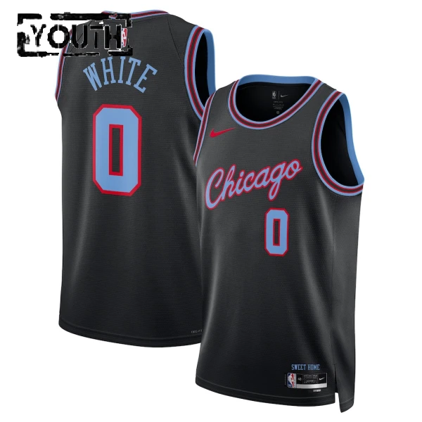 Maillot Enfant Chicago Bulls Coby Black City Edition 2025-26 Noir Swingman
