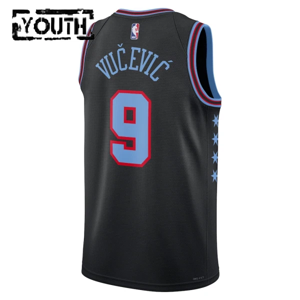 Maillot Enfant Chicago Bulls Nikola Vucevic City Edition 2025-26 Noir Swingman