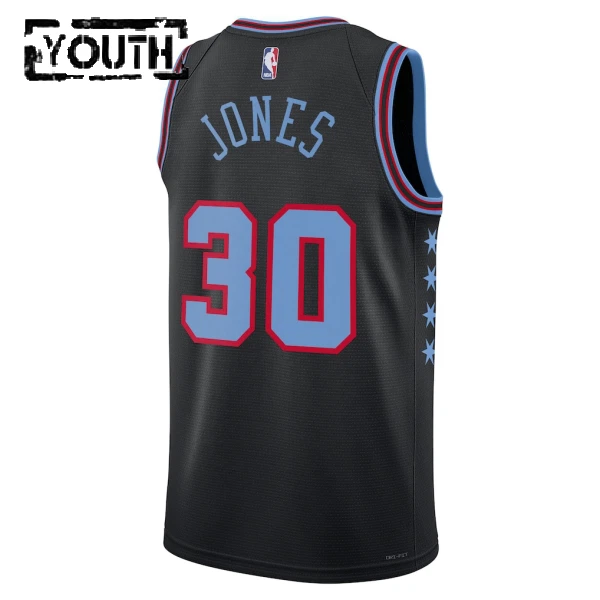 Maillot Enfant Chicago Bulls Tre Jones City Edition 2025-26 Noir Swingman